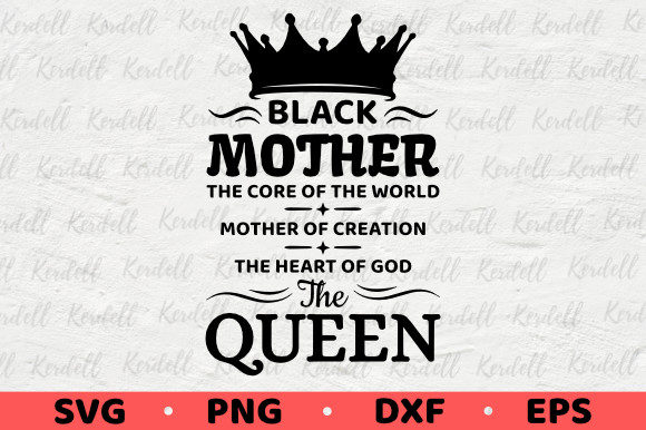 Black Mother Queen Graphics: Premium Illustrations for Moms