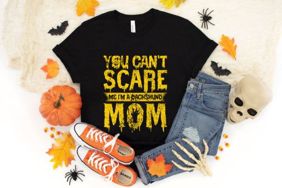 Dachshund Mom Halloween Graphics & T-Shirt Designs