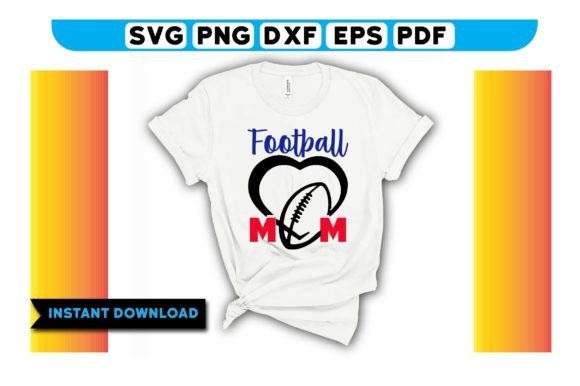 FOOT BALL MOM Graphics for T-Shirt Designs