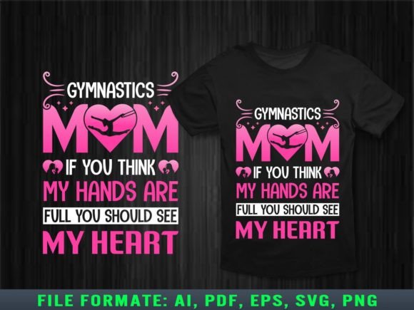 Gymnastic Mom Design: Graphics & Print Templates