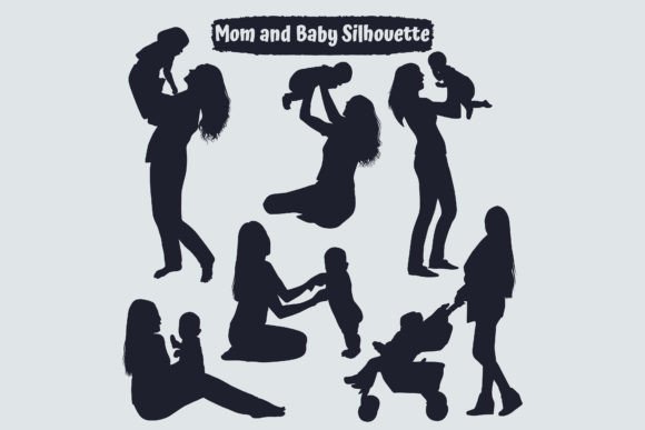 Mom & Baby Silhouettes: Graphics for Crafters