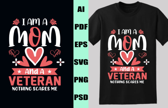 Mom & Veteran Design: Graphics for Print Templates