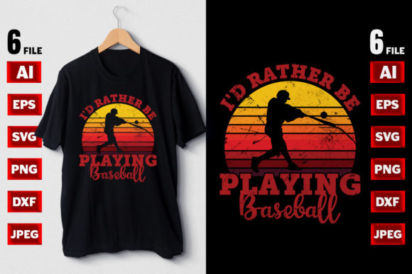 Retro Baseball Graphics for Vintage T-Shirt Designs
