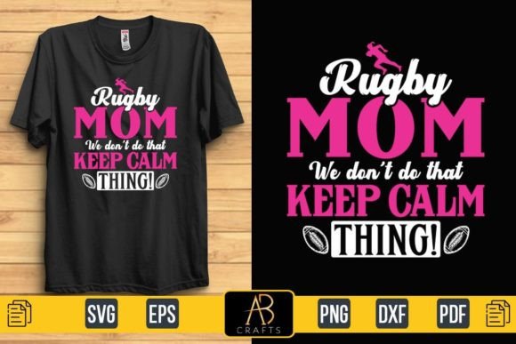 Rugby Mom Graphics: Bold Print Templates for Blogs